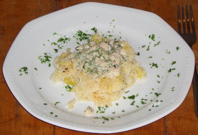 Rezept Lauchreis mit Shrimpssauce Lauchreis mit Shrimpssauce Rezept