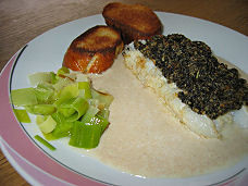 Rezept Steinbutt mit Olivenkruste an Thunfischsauce Steinbutt mit Olivenkruste an Thunfischsauce Rezept