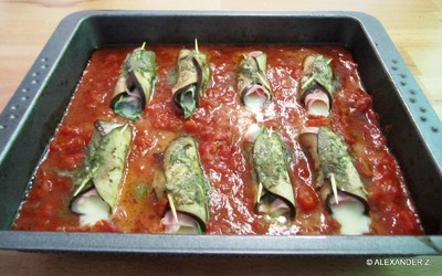 Rezept Melanzani-Röllchen Melanzani-Röllchen Rezept