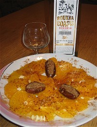 Rezept Orangensalat mit gefüllten Datteln Orangensalat mit gefüllten Datteln Rezept