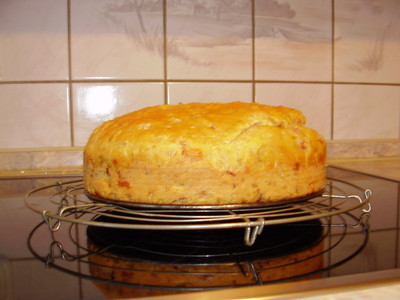 Rezept Knobi-Käse-Zwiebeln-Schinkenbrot Knobi-Käse-Zwiebeln-Schinkenbrot Rezept