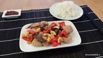 Rezept Putenfilet mit Cashewnüssen Putenfilet mit Cashewnüssen Rezept