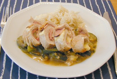Rezept Putenroladen auf Zucchinigemüse Putenroladen auf Zucchinigemüse Rezept