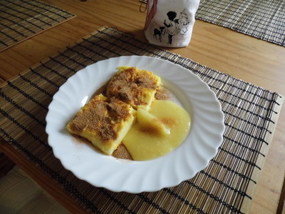 Rezept Grießschnitten mit Apfelmus Grießschnitten mit Apfelmus Rezept