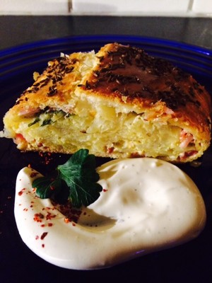Rezept Schinken-Erdäpfel Strudel Schinken-Erdäpfel Strudel Rezept