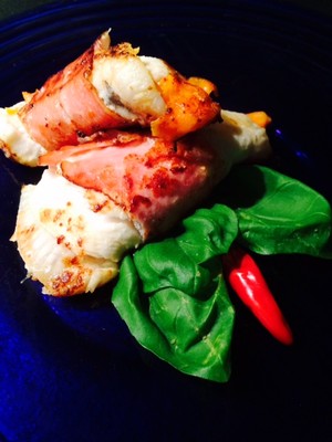 Rezept Schollenröllchen im Speckmantel Schollenröllchen im Speckmantel Rezept