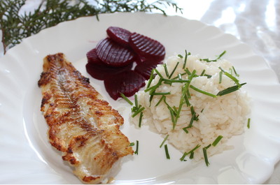 Rezept Seelachs-Filet mit Reis Seelachs-Filet mit Reis Rezept