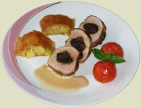Rezept Schweinsfilet mit Dörrpflaumen in Schilcherrahm Schweinsfilet mit Dörrpflaumen in Schilcherrahm Rezept