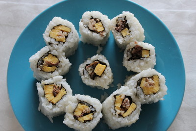 Rezept Sushi mit Sardine und Omelett Sushi mit Sardine und Omelett Rezept